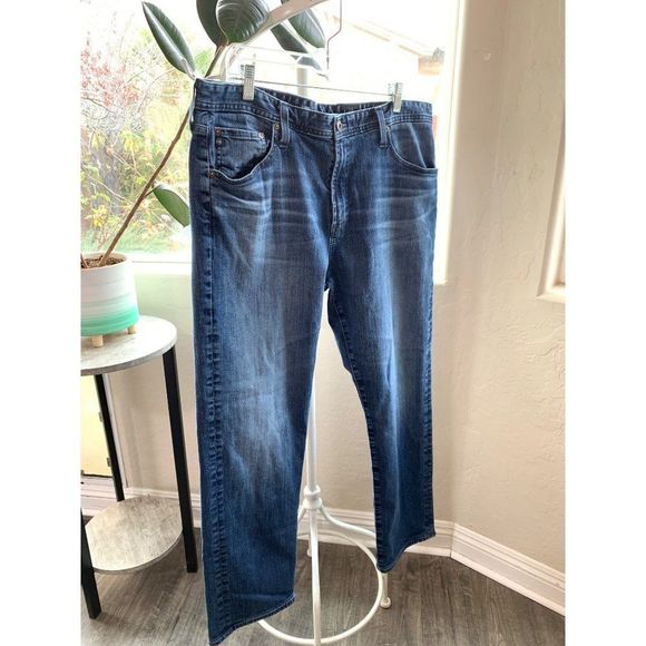 Mens Adirano Goldschmied AG Everett Slim Straight Jeans 38 x 30 EUC 6419 - Picture 14 of 16